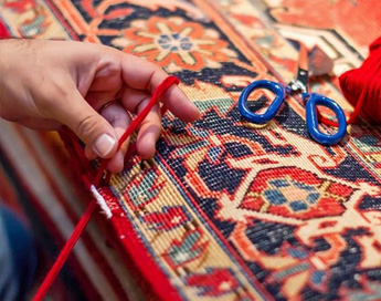 خدمات تخصصی و حرفه ای رفوی فرش در قالیشویی شهرک مهدیه قم